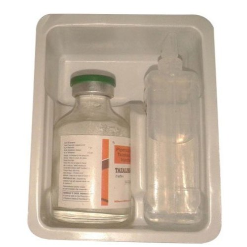 Square White Pharma Plastic Injection Trays, Size: Medium