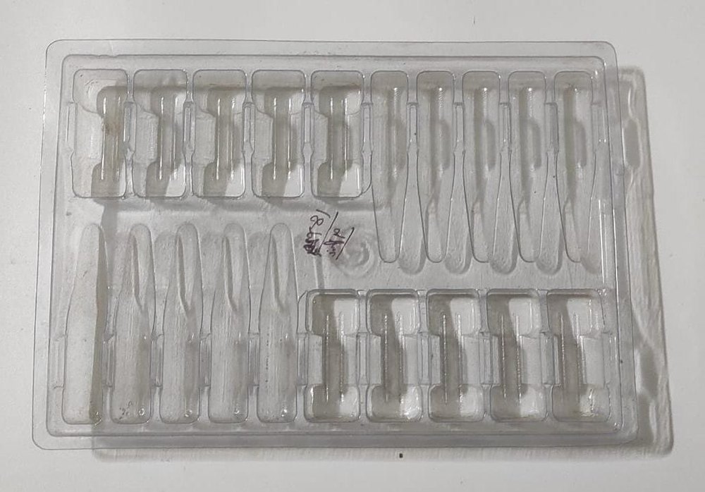 PVC Blister Injection Packaging Tray, Thickness: 5mm
