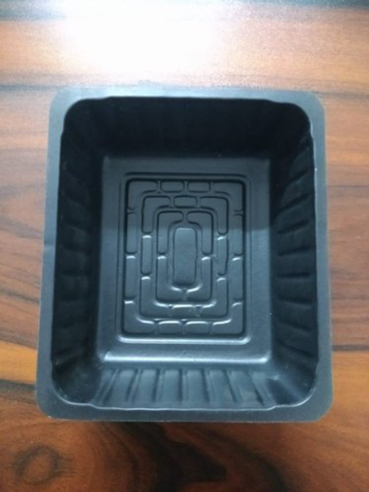 1 200gm Black Mushroom Packing Tray, 0.5 mm, Packaging Type: Packet
