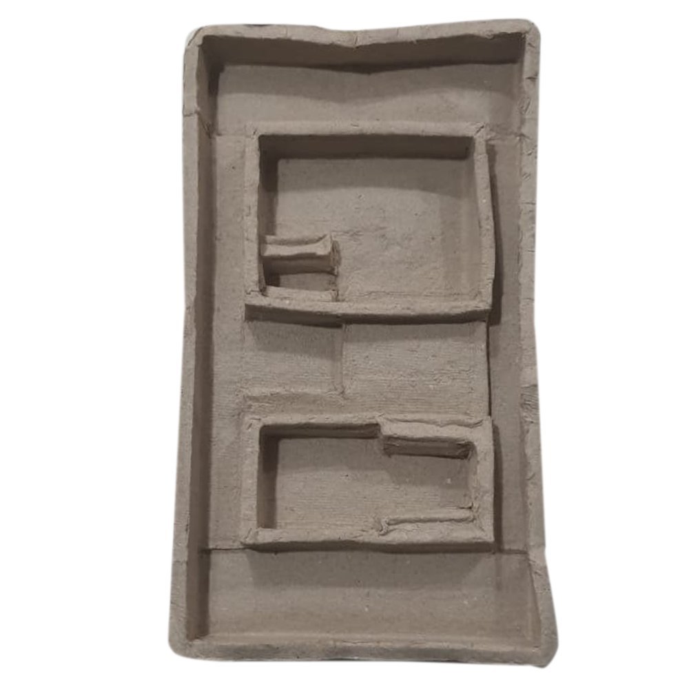 Brown Paper Pulp Molded Tray, 5mm