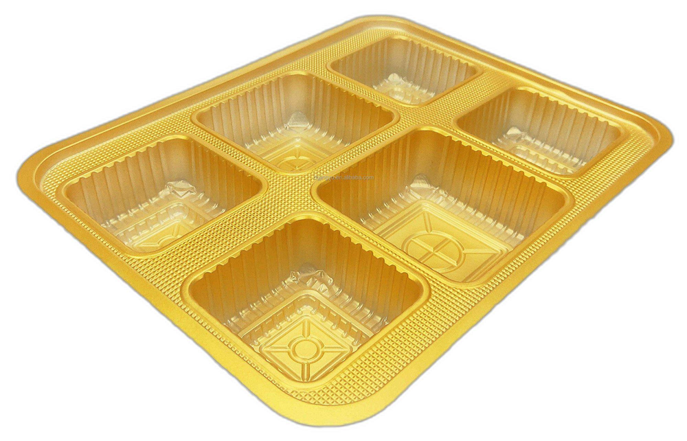Yellow Food Blister Packaging Tray, Material Grade: PVC