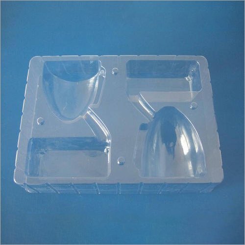 Transparent PVC Food Packaging Tray (Blister), Thickness: 2-5mm