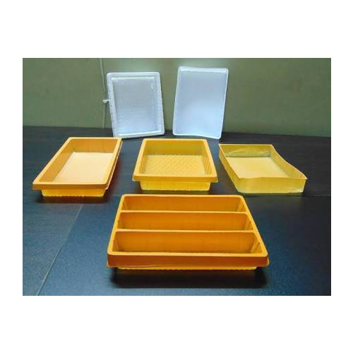 Yellow Plastic PVC Food Blister Tray, Capacity: 250 g