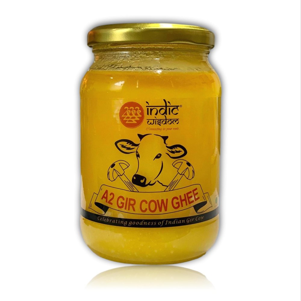 Indicwisdom 450 mL Hand Churned Cow Desi Ghee, Packaging: Jar