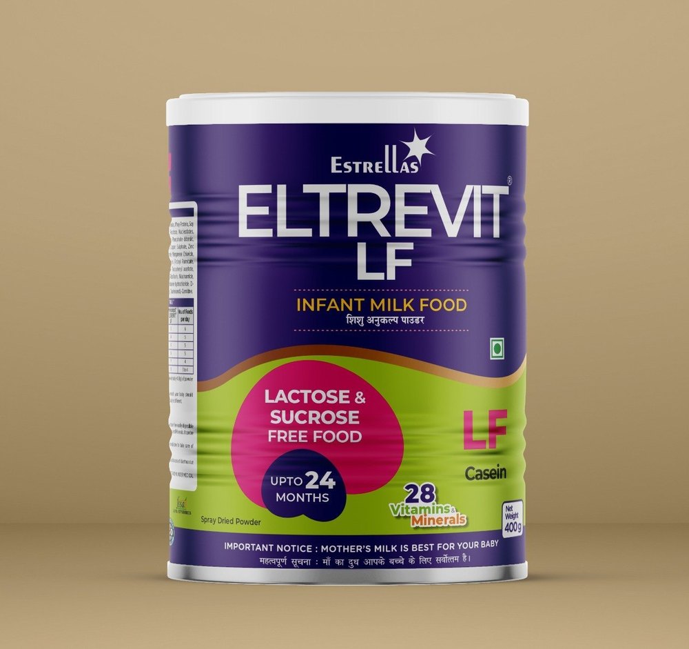 Eltrevit-LF Spray Dried Baby Milk Powder, Water, Packaging Type: tin