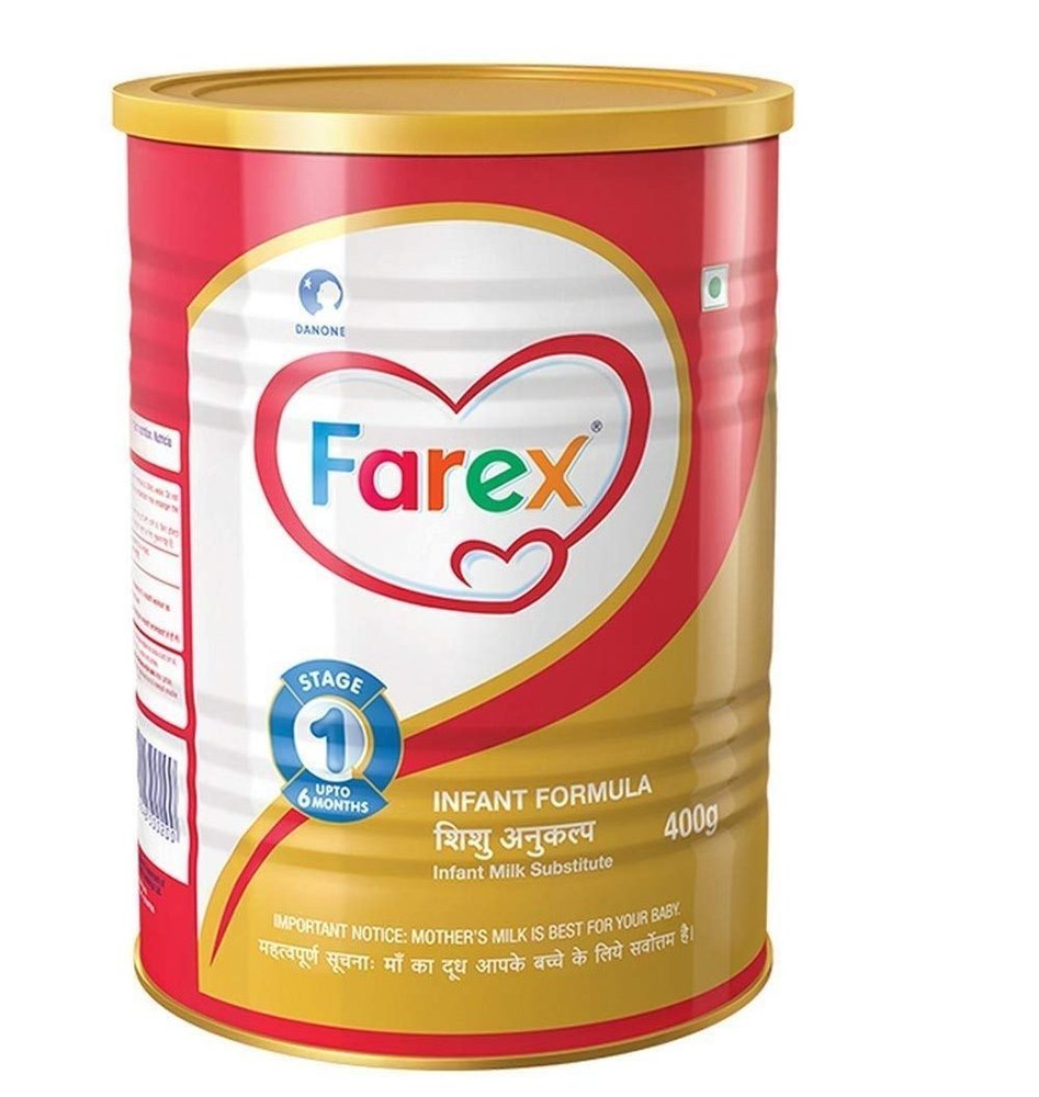 Roller Dried 400g Farex Stage 1 Infant Milk Powder, Age Group: Up To 24 Months, Packaging Type: Can