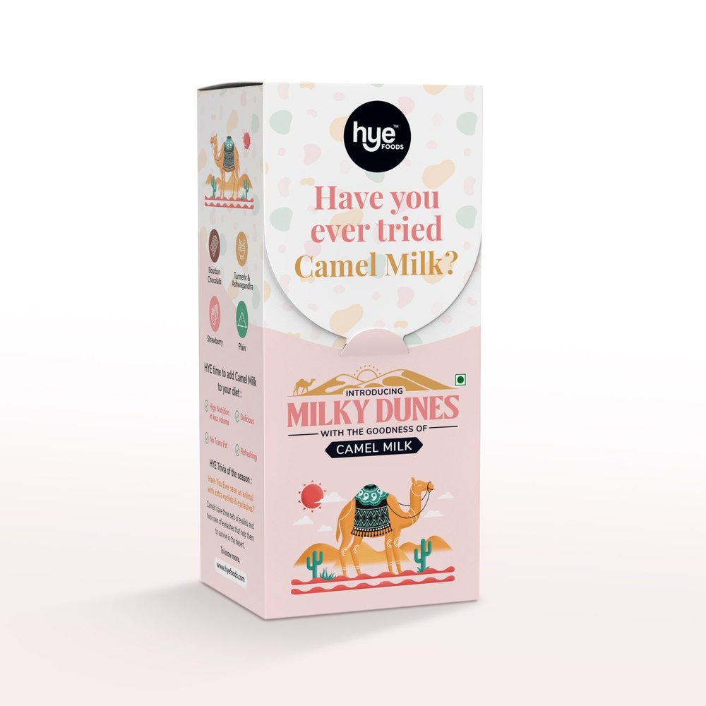 HYE FOODS Milky Dunes Starter Pack With the Goodness of Camel Milk 4 Flavors 110 gms
