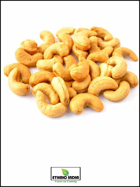 Natural Broken Ethnic India Cashew Nuts w 210 Fried, Grade: W210, Packed