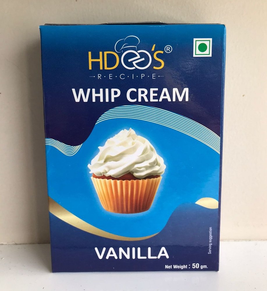 HDEES Recipe 50gm Vanilla Whip Cream Powder