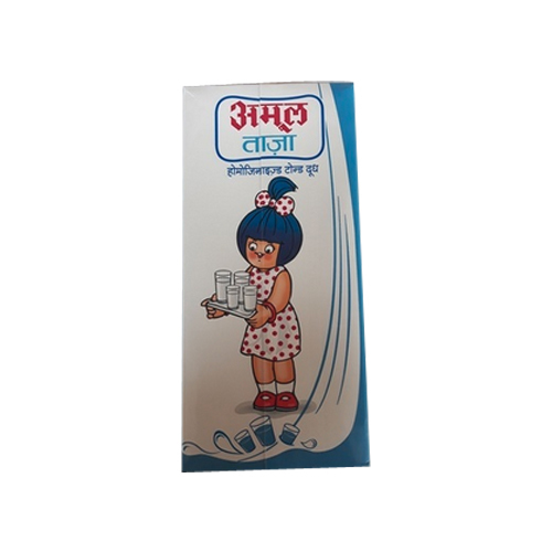 Amul Homogenized Toned Milk, Packaging Type: Tetra Pack