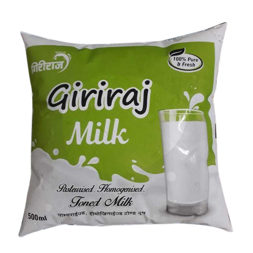India Giriraj Toned Milk, Packaging Type: Packet