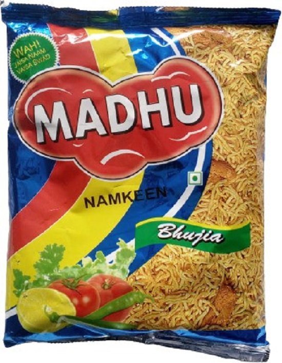 Besan Madhu Namkeen Bhujia, Packaging Size: 400 Grams 50 Gm Loose, Packaging Type: Pouch