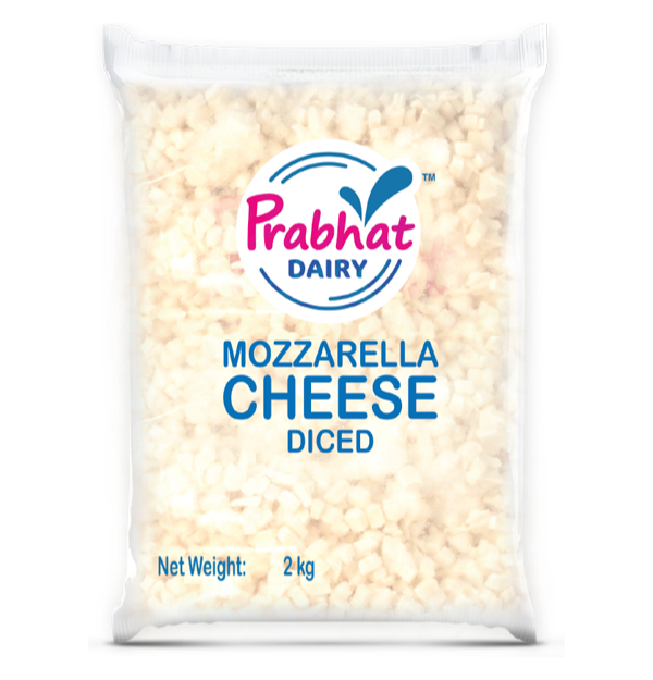 Prabhat Mozzarella Cheese, Packaging Type: Packet