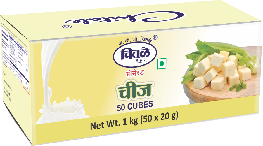 Chitale 1 kg Processed Cheese Cubes, Packaging Type: Paper Box