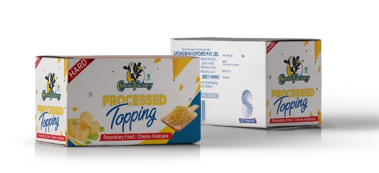 Off White Block Factory Processed Hard Cheese 1 kg