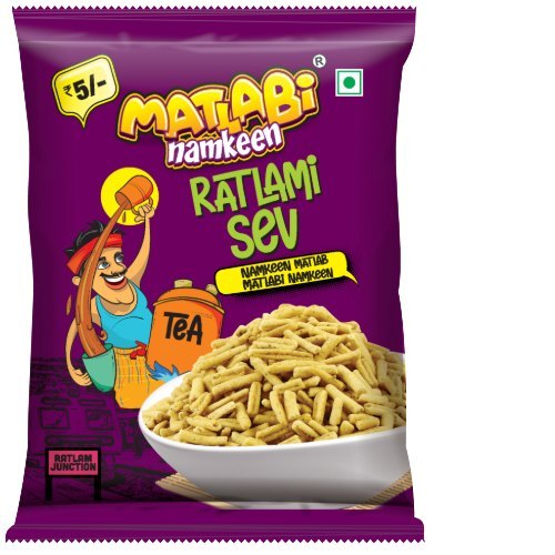 Besan MATLABI RATLAMI SEV, Packaging Type: Pillow Pouch, Packaging Size: 25 Gm