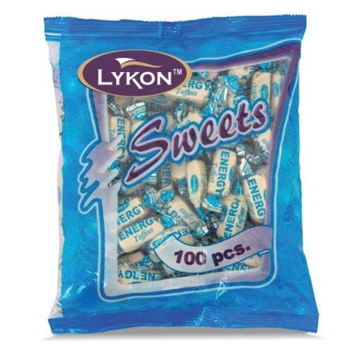 Lykis Limited Rectangular Sweet Energy Toffee, Packaging Type: Packet, Packaging Size: 100 Pcs