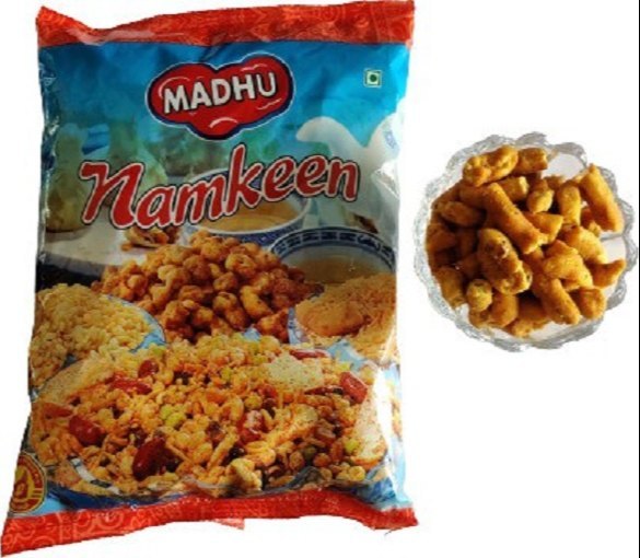 MADHU Besan Lahsun Sev Namkeen, Packaging Type: Pouch, Packaging Size: 400 Gm 50 Gm Loose