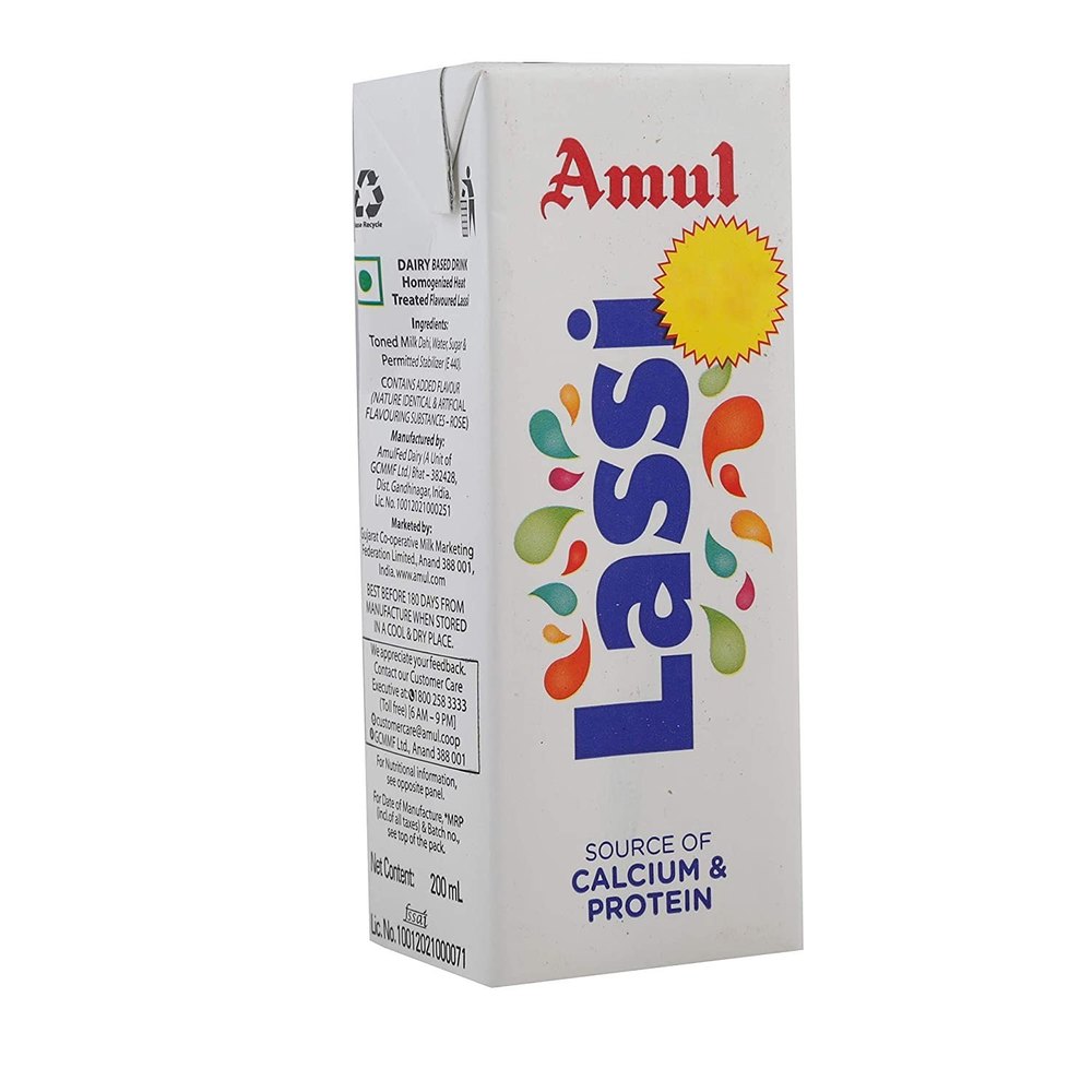 Amul Kool Lassi - Rose, 200ML Bulk And Retails Orders, Weight: 200 G