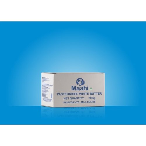 Maahi Pasteurised White Butter, Packaging Type: Carton, Packaging Size: 20 Kg