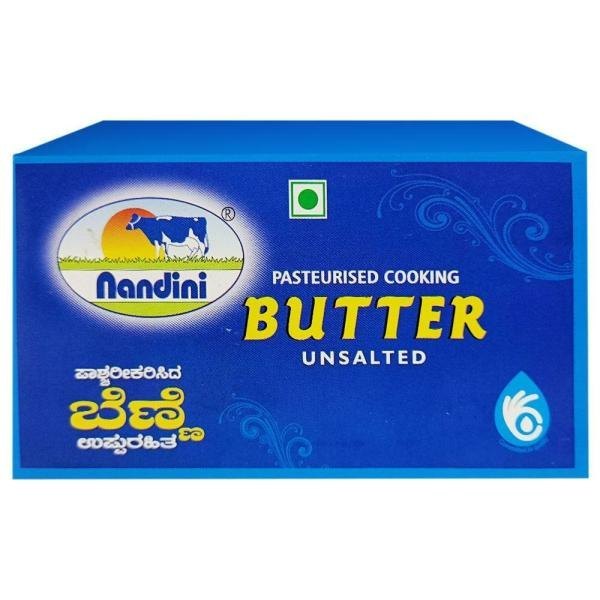 Nandini Unsalted Butter, Packaging Type: Box, Quantity Per Pack: 500g
