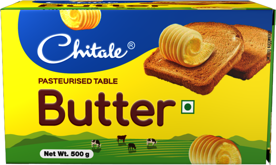 Chitale 500 g Pasteurised Table Butter, Packaging Type: Paper Box