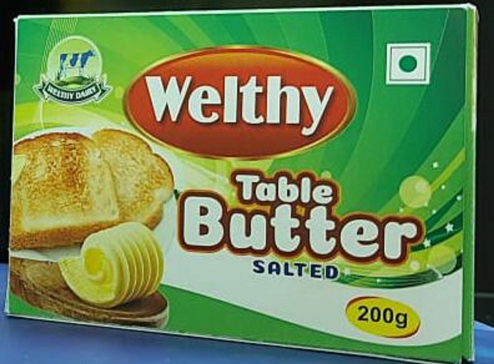 Welthy Flavor: Salted Table Butter, Packaging Type: Box, Quantity Per Pack: 1 Piece 200 Grams
