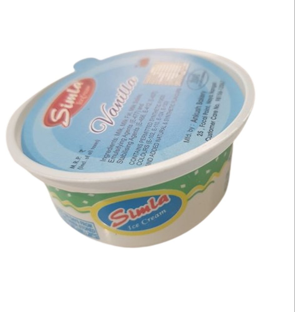 100 ml Vanilla Ice Cream Cup