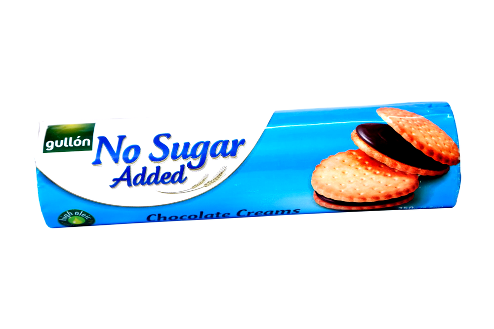 Gullon Imported No Sugar Added Chocolate Creams - 250gm, Pouch