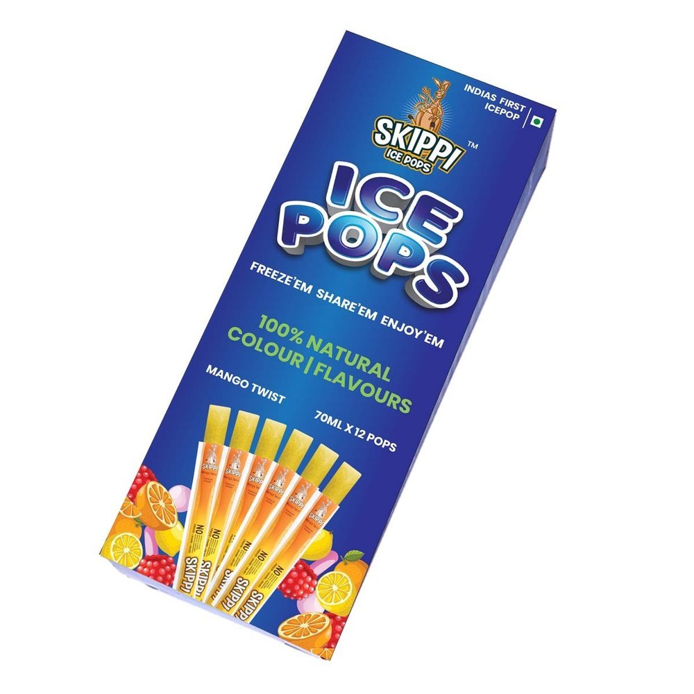 Mango Flavour Ice Pops, Box