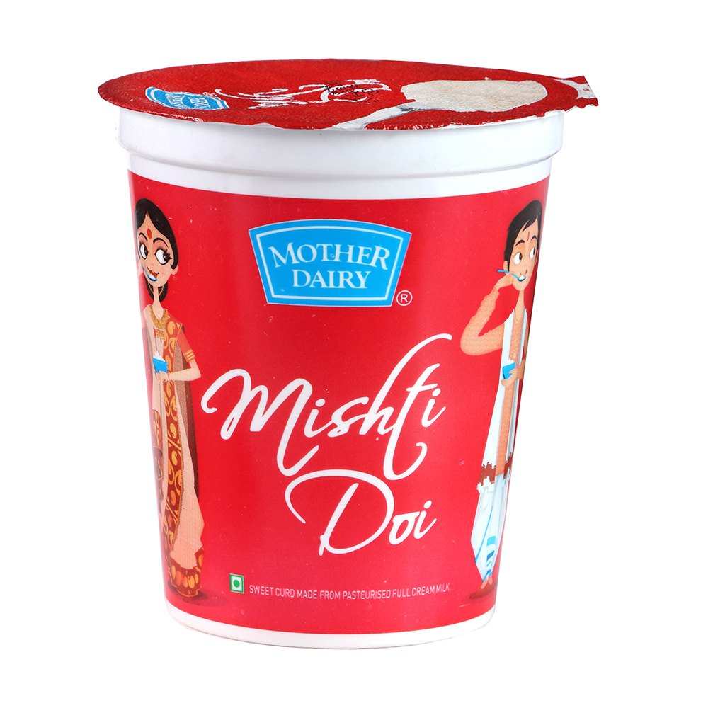 Mother Dairy Mishti Doi, 400g, 65.00, Packaging Type: Cup, 85g & 400gm
