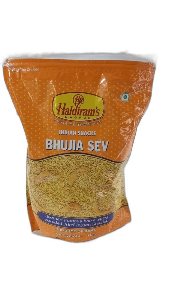 Salt 1kg Haldiram Bhujia Sev, 43.85g, 12.09g