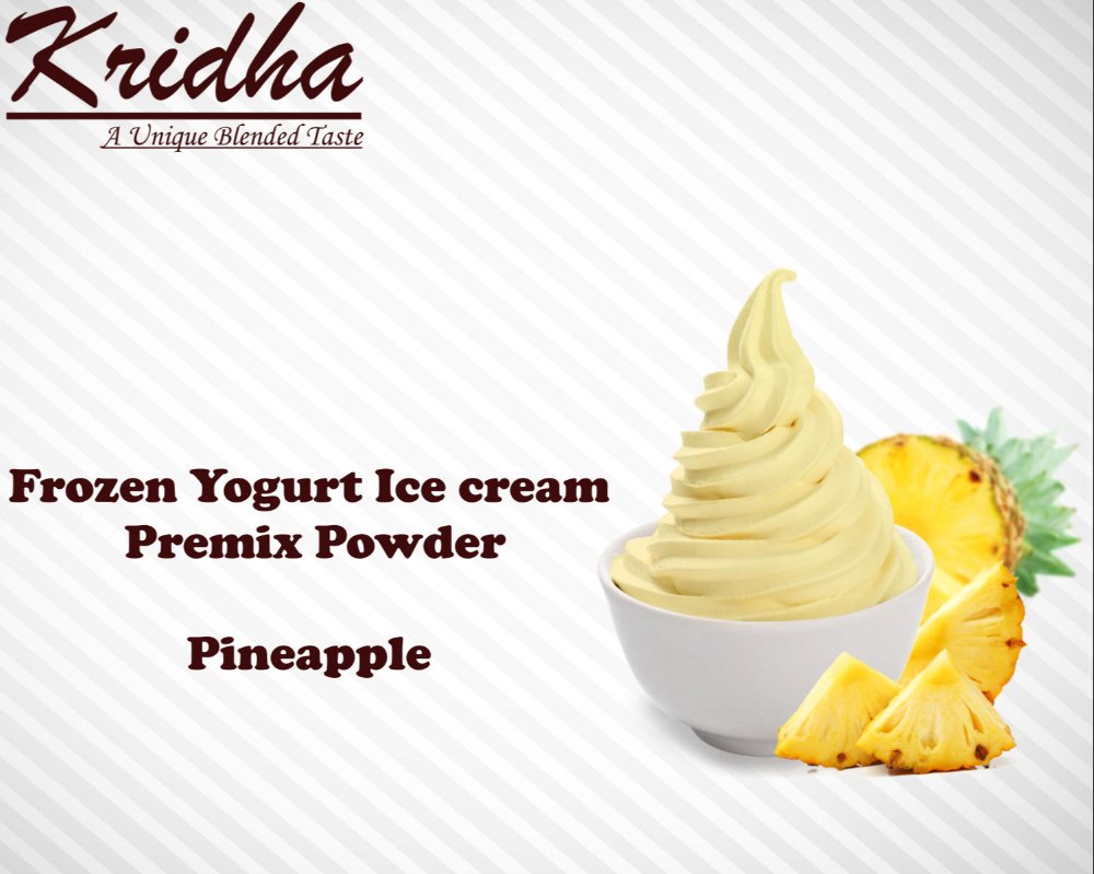 Kridha Pineapple Frozen Yogurt Ice Cream Premix Powder