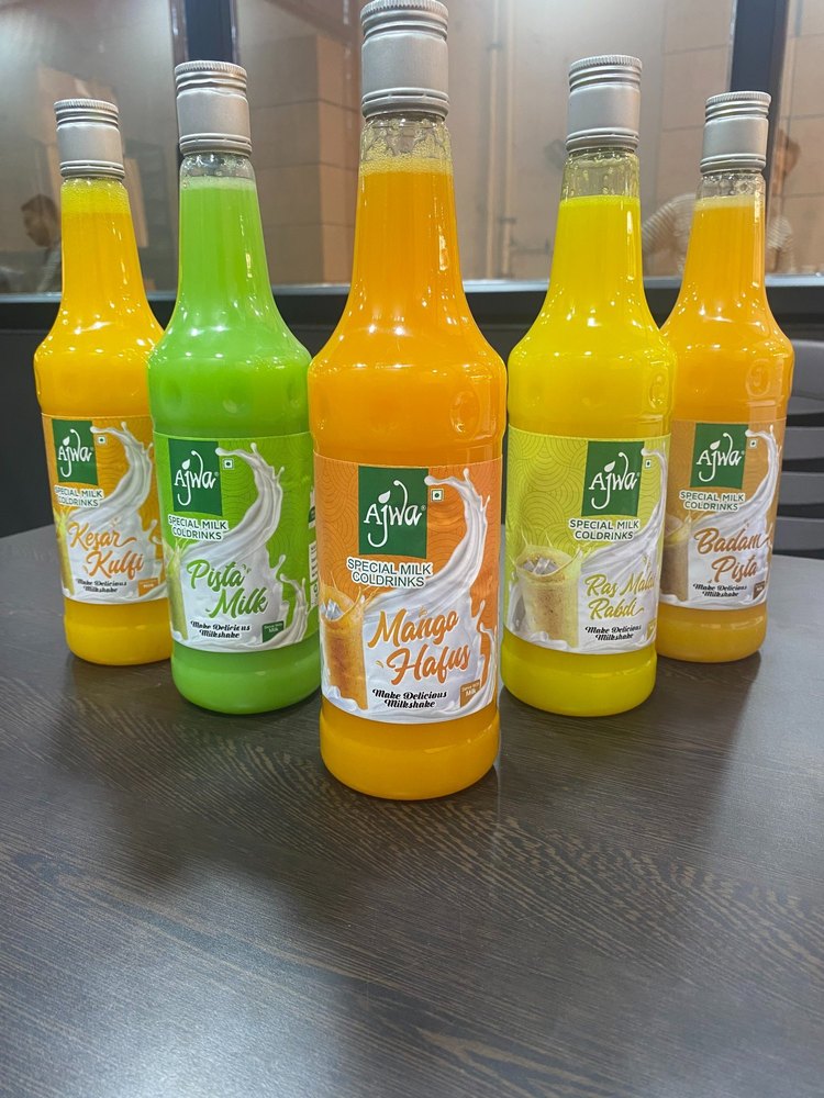 Ajwa Yellow SPL Milk Based Flavoured Syrups, Packaging Size: 750ml, Packaging Type: Bottle