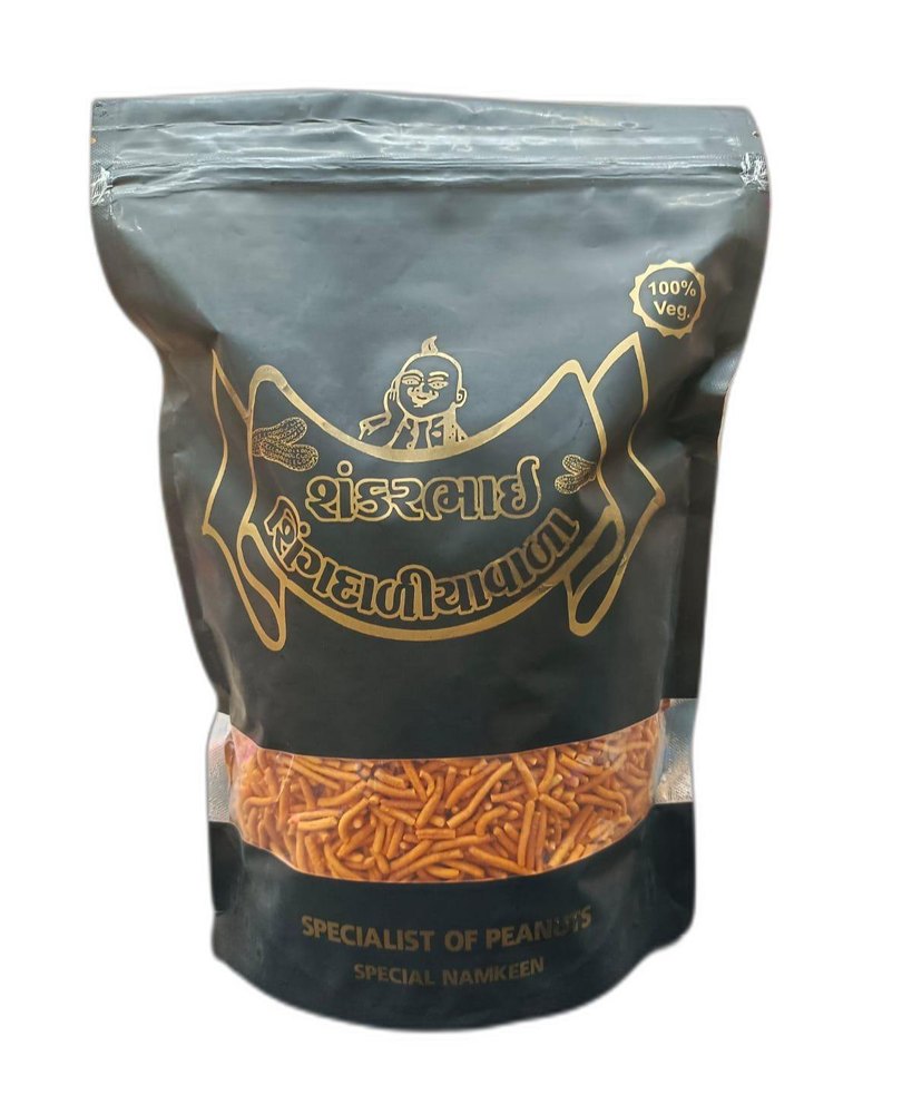 Shankarbhai Shingwada Besan 500g Tikha Sev Namkeen, 6.5g, Packaging Type: Packet