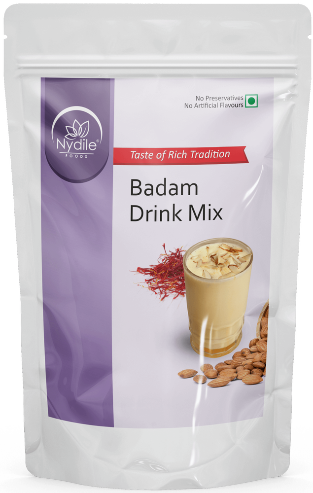 Nydile Foods Badam Drink Mix Powder, Packaging Size: 100g, Packaging Type: Pouch