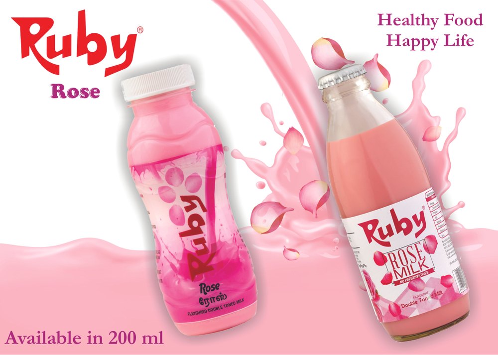 Ruby Rose Milk, Bottle, Packaging Size(Millilitre): 200 Ml