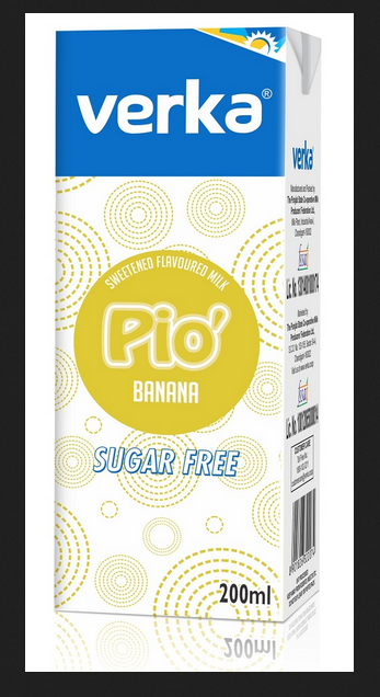 Verka Sugar Free Banana Shake, 200ml