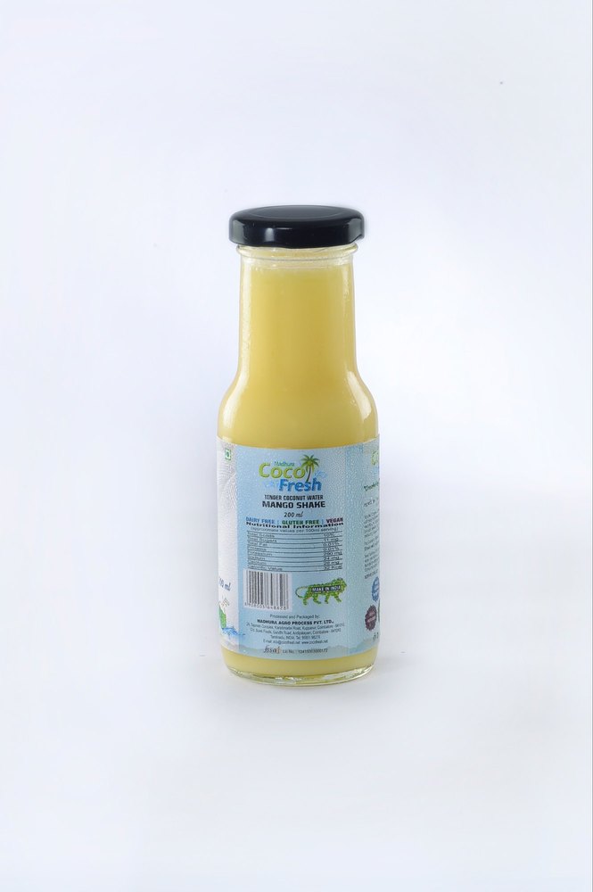 Yellow Tender Coconut Water Mango Shake, Packaging Size: 200 ML, Packaging Type: Bottle