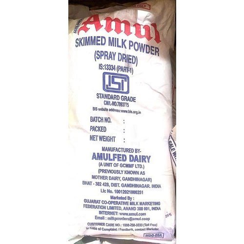 25Kg Amul Spray Dried Skimmed Milk Powder, Packaging Type: HDPE Sack Bag