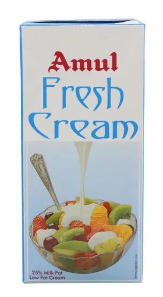 Dairy Product Cool Place Amul Fresh Cream, For Cooking, Quantity Per Pack: 1 Litre