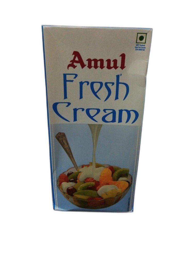 Cool And Dry Place 1 Litre Amul Fresh Cream, For Cooking