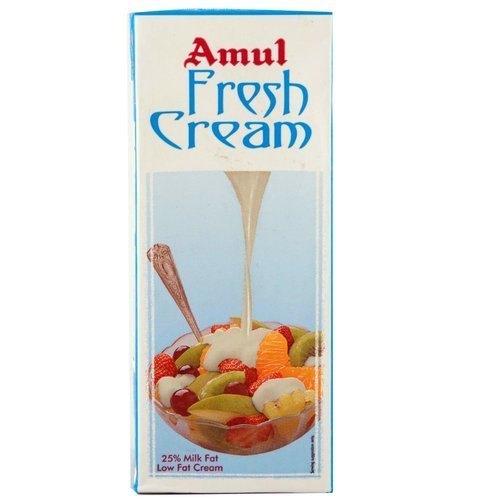 Cold Place Milk Amul Fresh Cream Tetra Pack, Quantity Per Pack: 250 Gm