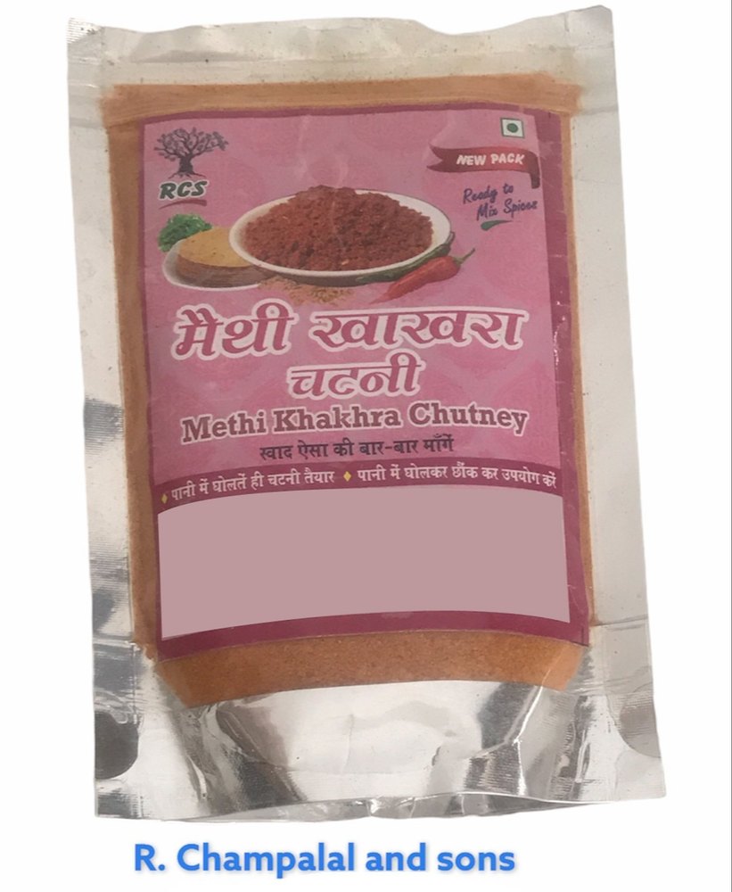 Spicy Organic Methi khakhra Chutney Powder, Packaging Type: Packet