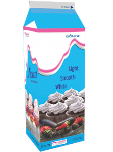 White Vanilla Fiona Whip Cream 1Kg, For Bakery, Liquid