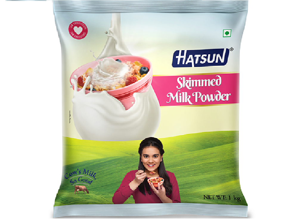 Spray Dried 1 Kg Hatsun Skimmed Milk Powder, 1.5 %, Packet