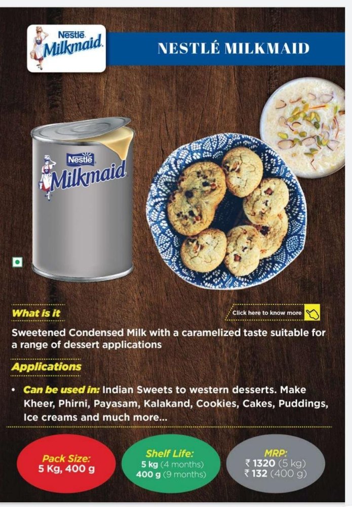 Nestle Milkmaid 400gm, 340g, Tin