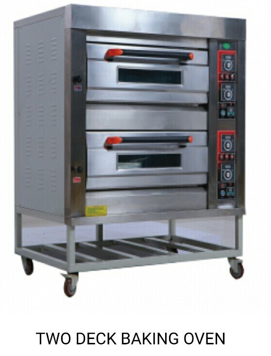 Stainless Steel Two Deck Oven, For Bakery