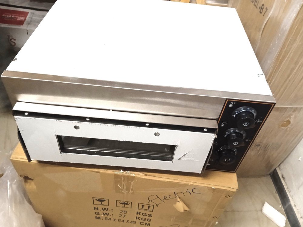 Electric Single Deck Stone Pizza Oven, Size: Small/Mini