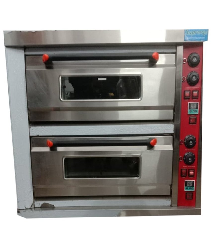 Electric 1250x845x1220 mm Double Door Deck Oven